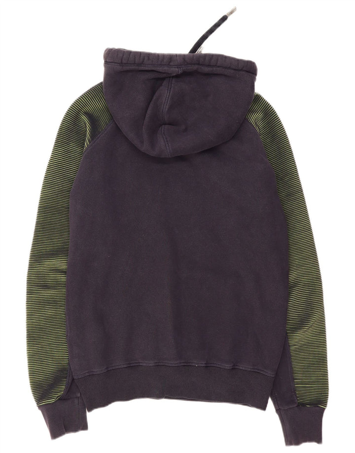 Maglione con cappuccio grafico da uomo Superdry grande in cotone blu navy