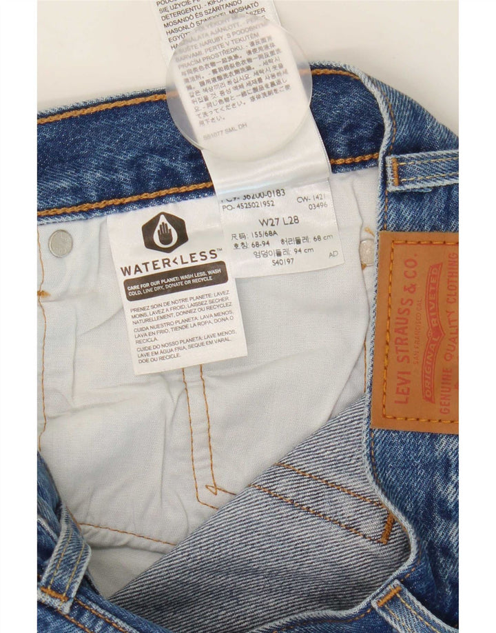 Jeans dritti Levi's 501 da donna W27 L29 cotone blu