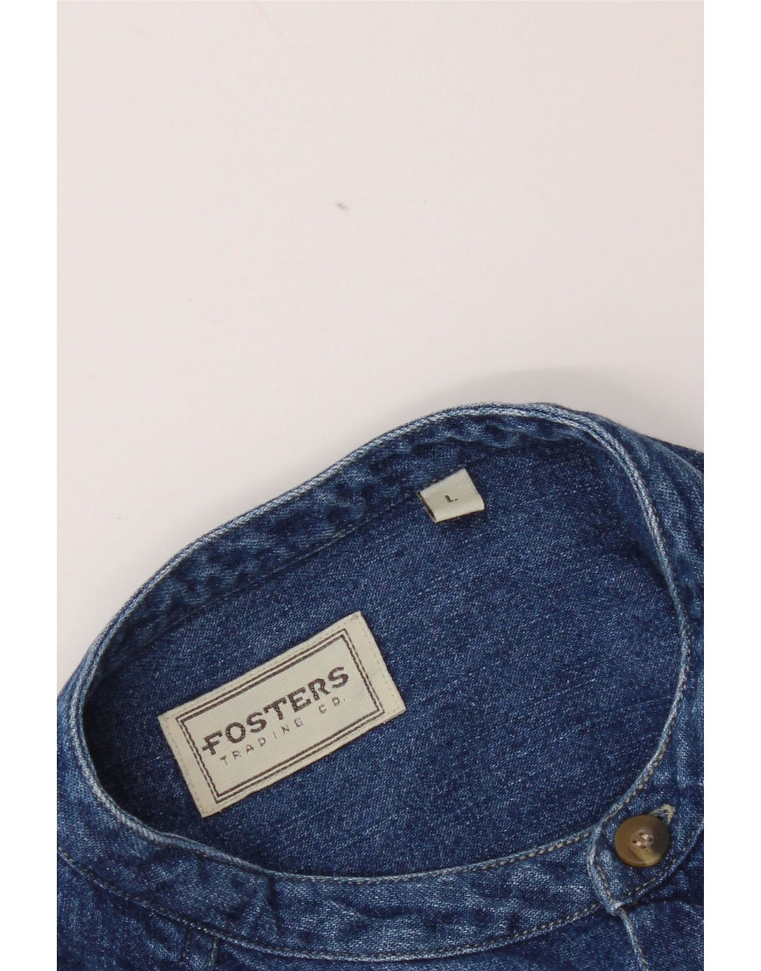 Camicia di jeans da uomo Fosters grande blu