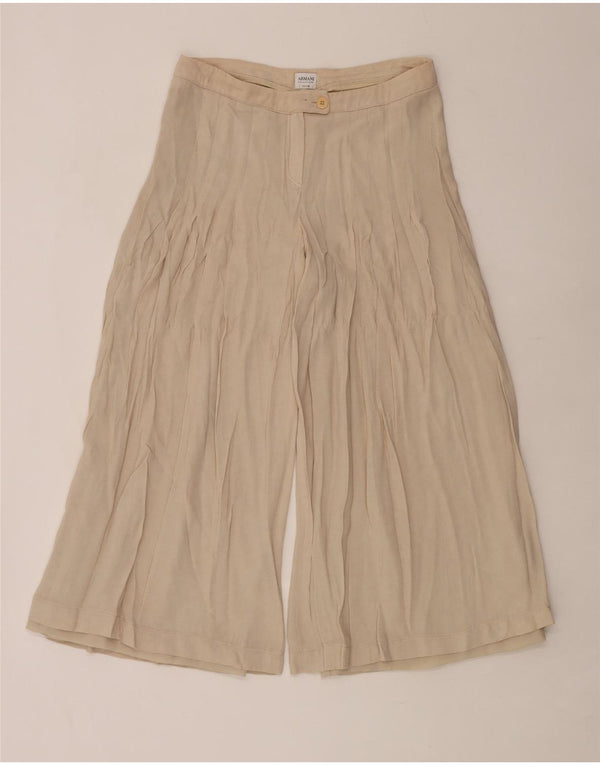 Pantaloni casual da donna Armani Collezioni IT 40 Small W30 L28 Beige