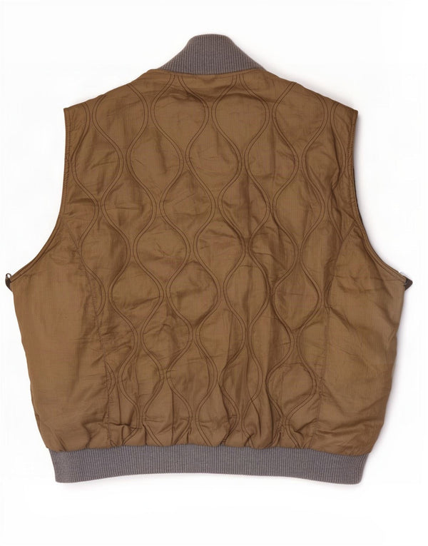 Gilet trapuntato da uomo Napapijri UK 46 3XL Poliestere color block beige