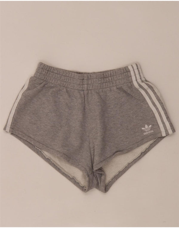 Pantaloncini sportivi Adidas da donna UK 8 piccoli in cotone grigio