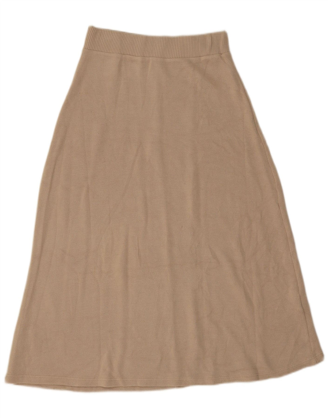 Gonna svasata in maglia da donna Zara piccola W26 viscosa beige