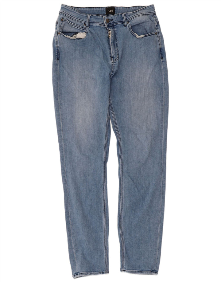 Jeans slim da donna Lee W34 L30 cotone blu