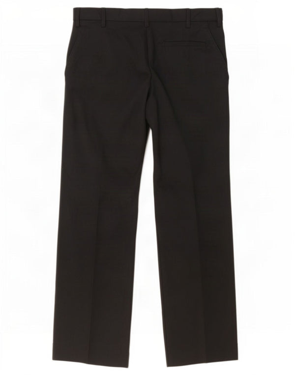 Pantaloni da abito classici dritti da uomo Farah W32 L29 poliestere nero
