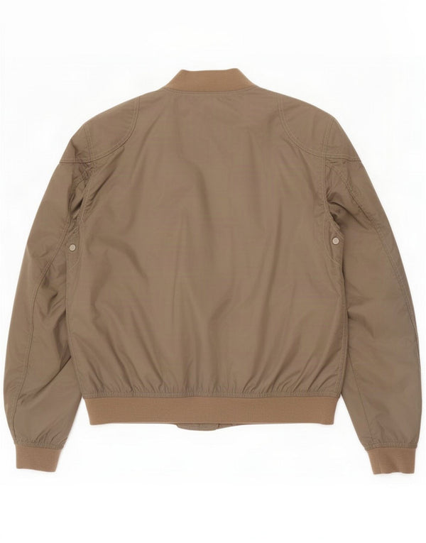 Belstaff Mens Bomber Jacket UK 42 XL Beige Nylon