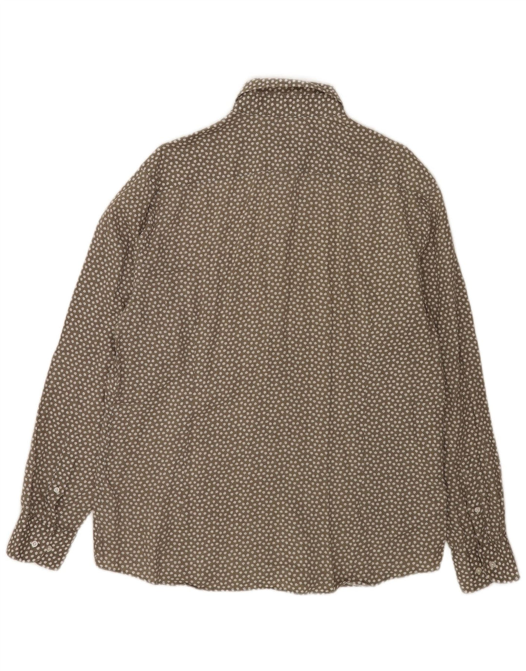 Camicia da uomo Massimo Dutti XL Lino floreale grigio