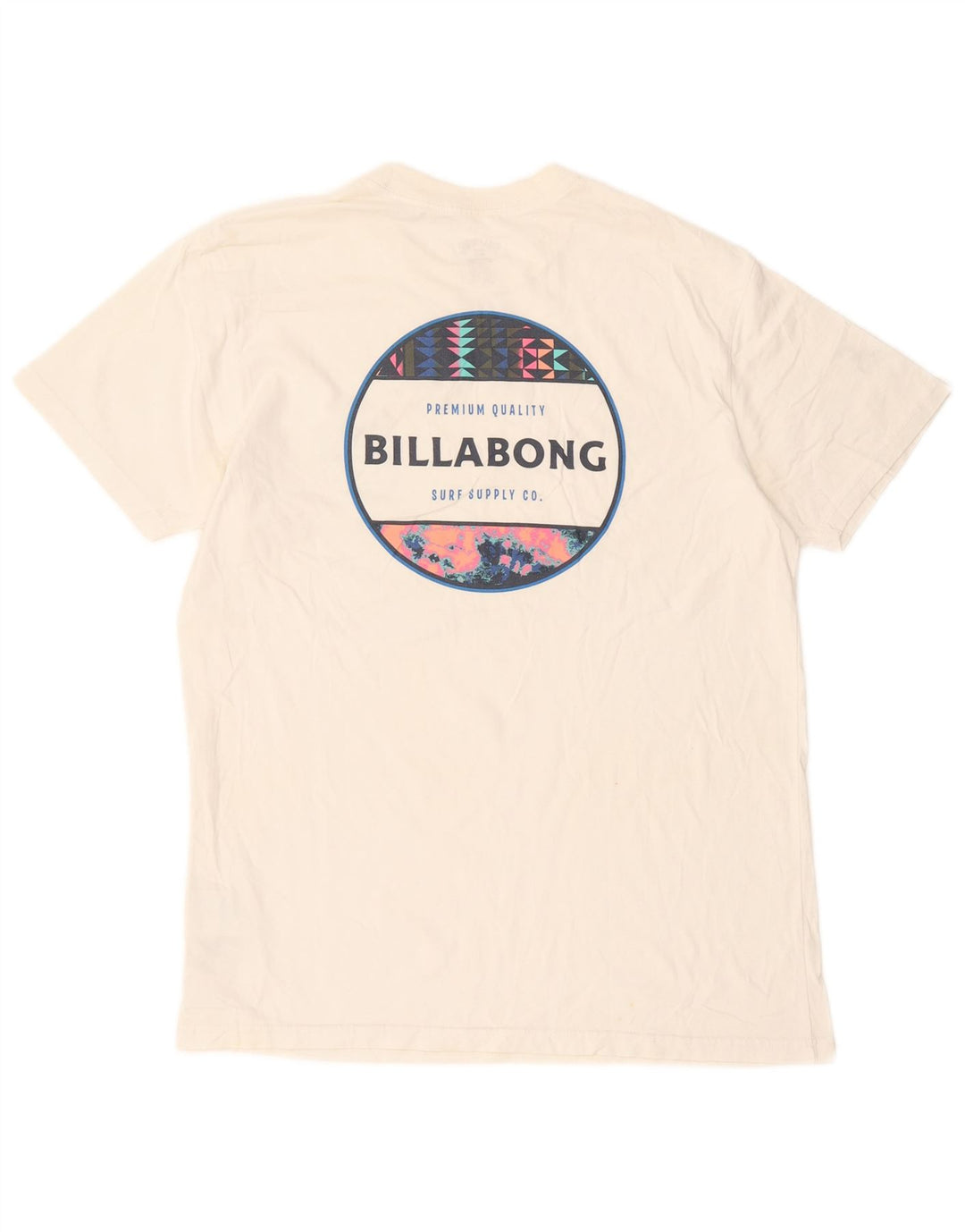 Maglietta grafica da uomo Billabong Top in cotone bianco medio