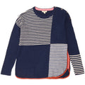 Maglione maglione con scollo a barca da donna di White Stuff UK 10 piccolo blu navy
