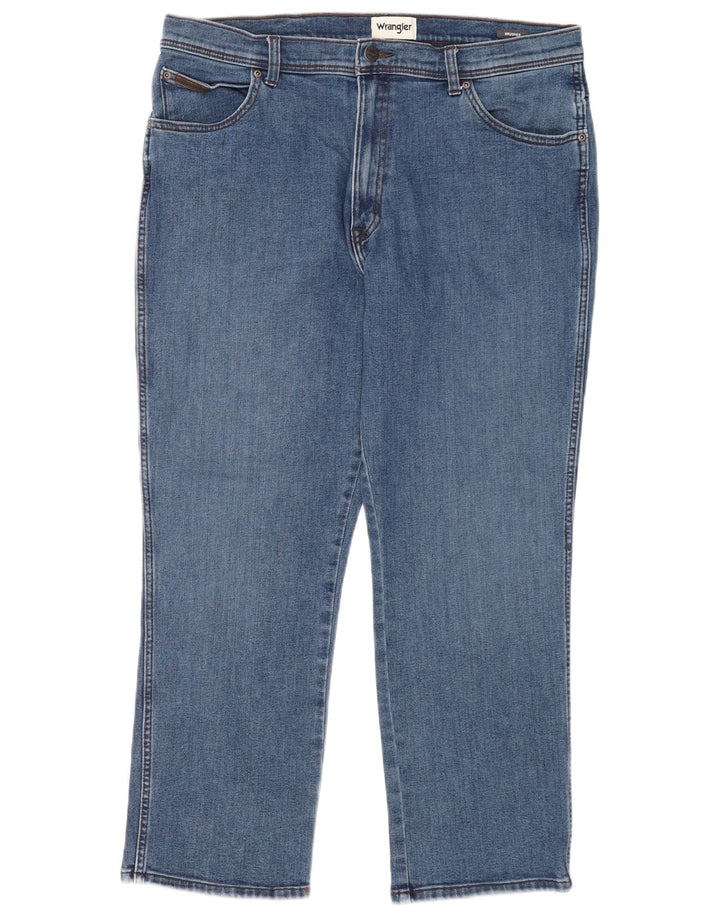 Jeans dritti da uomo Wrangler Texas W38 L30 cotone blu