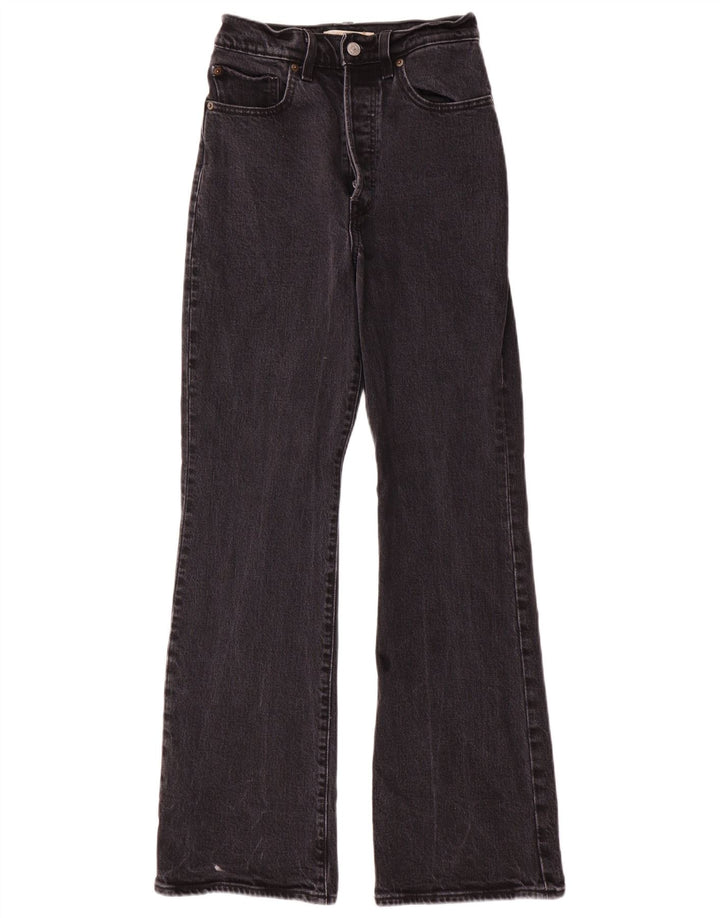 Jeans bootcut da donna a vita alta Levi's W27 L31 cotone grigio