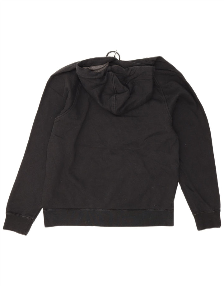 Felpa con cappuccio da uomo Nike, cotone medio nero