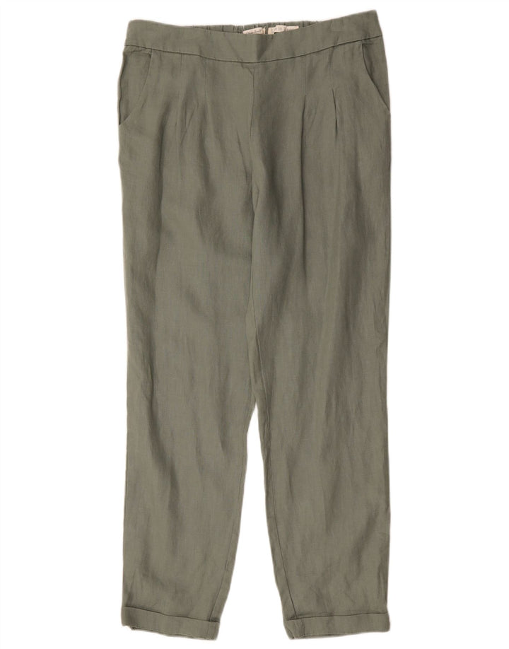 Pantaloni chino dritti da donna White Stuff UK 12 Medium W32 L28 Cachi