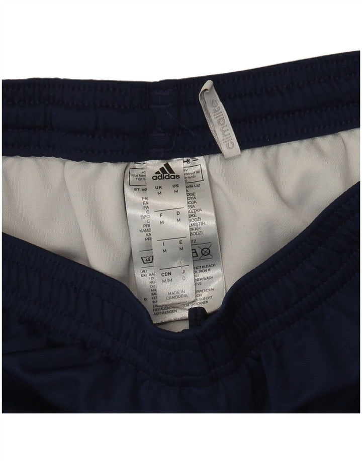 Pantaloncini sportivi Adidas Climalite da uomo medi in poliestere blu navy