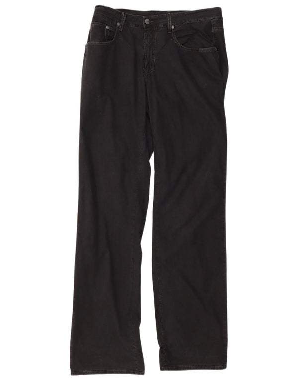 Pantaloni Casual Dritti Uomo Trussardi W34 L33 Cotone Nero