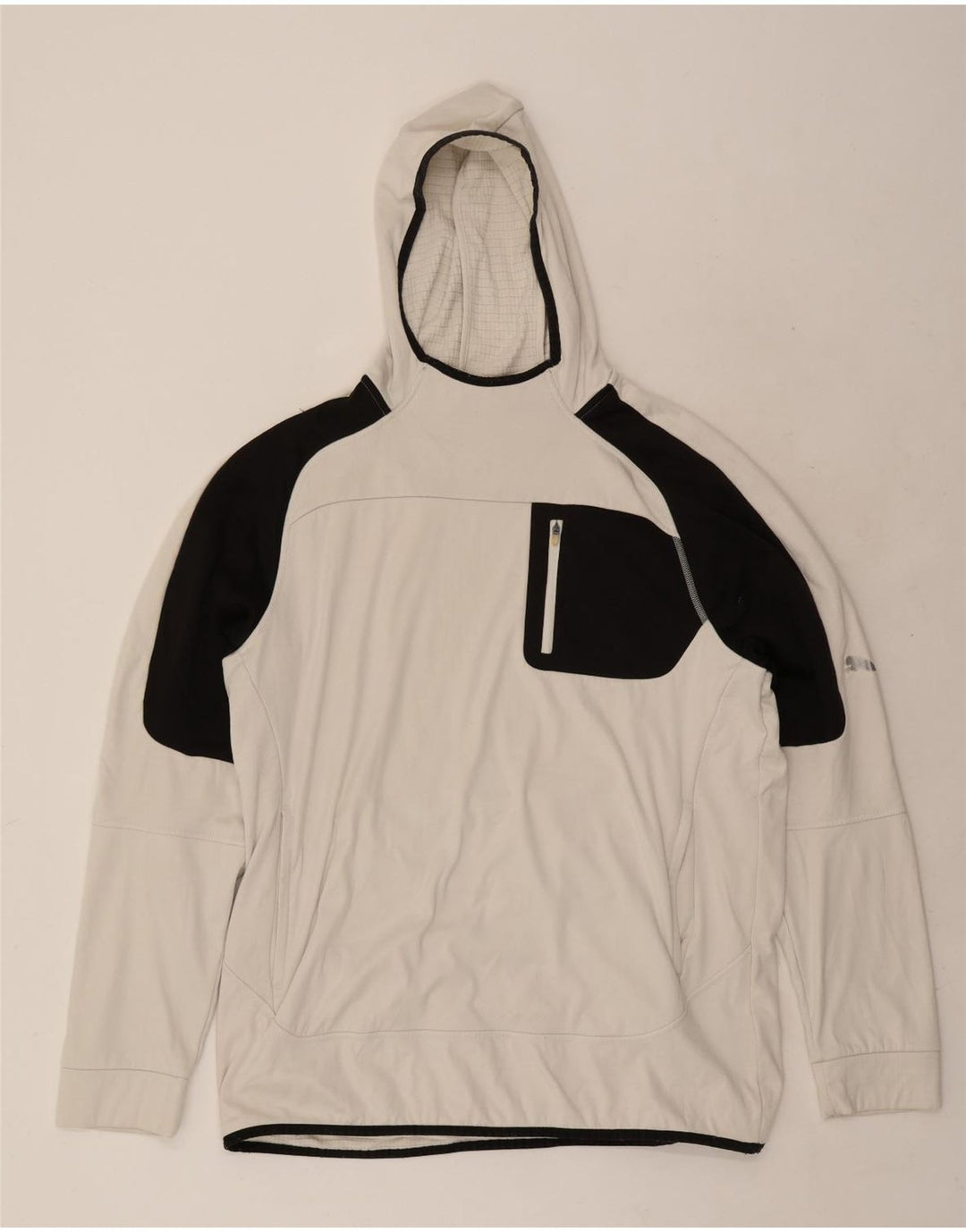 Felpa con cappuccio da uomo Puma XL Poliestere color block bianco