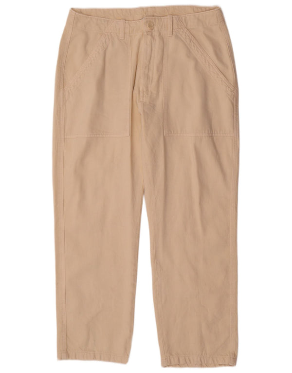 Pantaloni chino dritti da donna Zara grandi W30 L28 Beige
