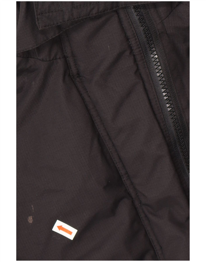 Giacca a vento con cappuccio vestibilità ampia da donna SUPERDRY UK 10 piccola nera