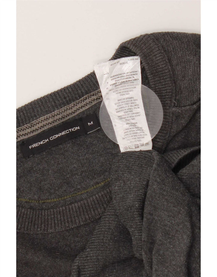 Maglione da uomo con scollo a barca French Connection in cotone grigio medio