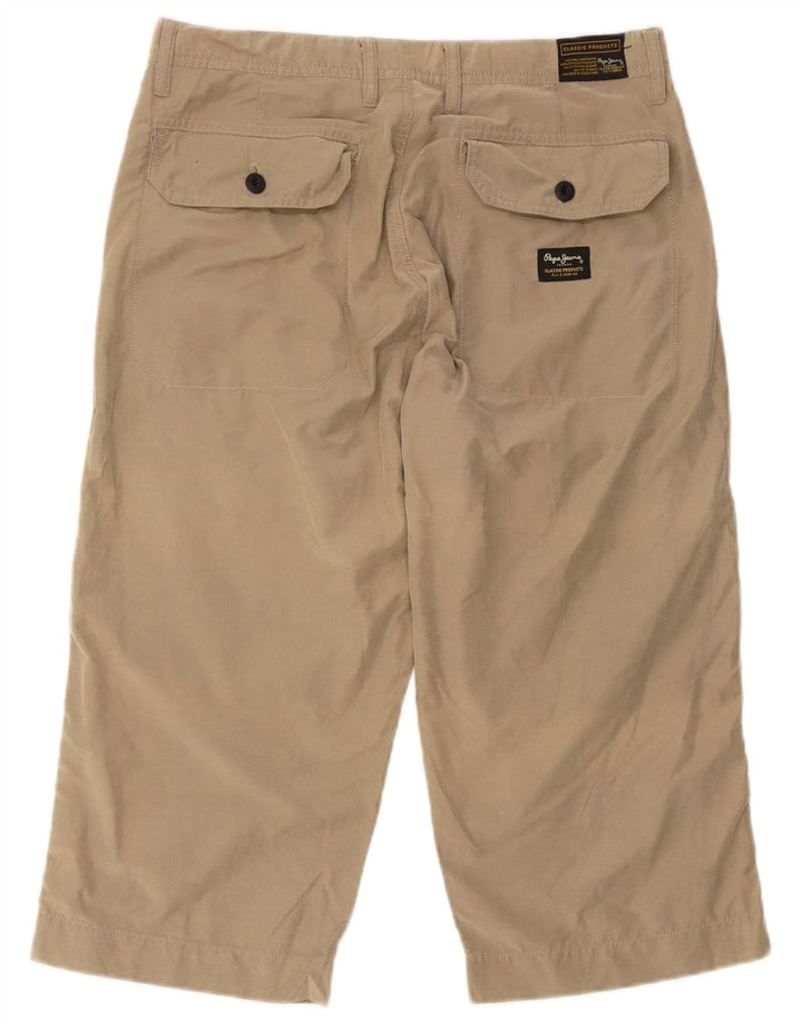PEPE Jeans Bermuda cargo da uomo W34 Large in cotone beige