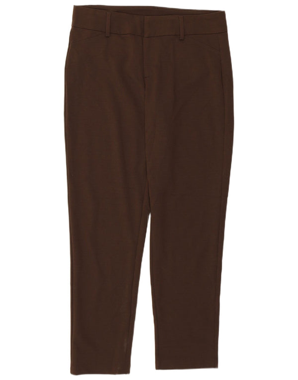 Pantaloni da abito slim da donna Michael Kors US 10 Large W32 L28 Marrone