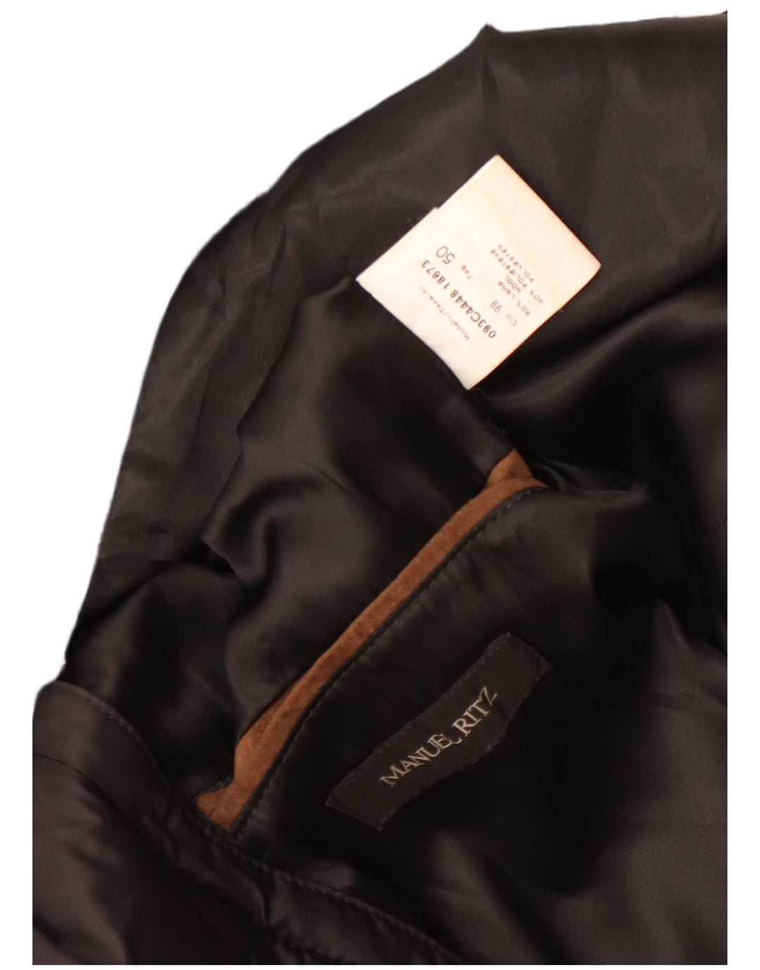 Cappotto militare da uomo Manuel Ritz IT 50 Large in lana screziata nera
