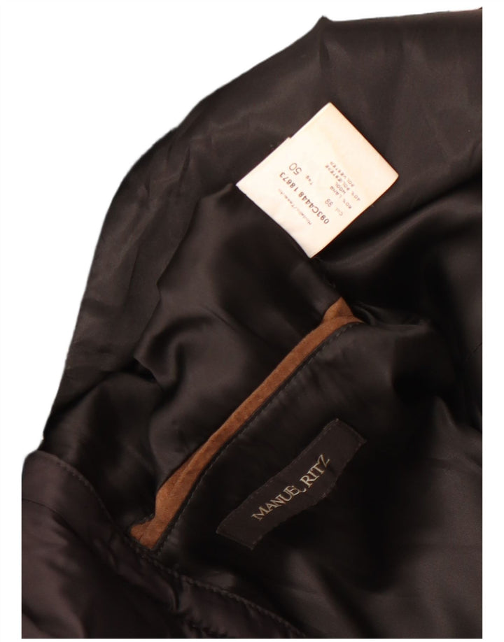 Cappotto militare da uomo Manuel Ritz IT 50 Large in lana screziata nera