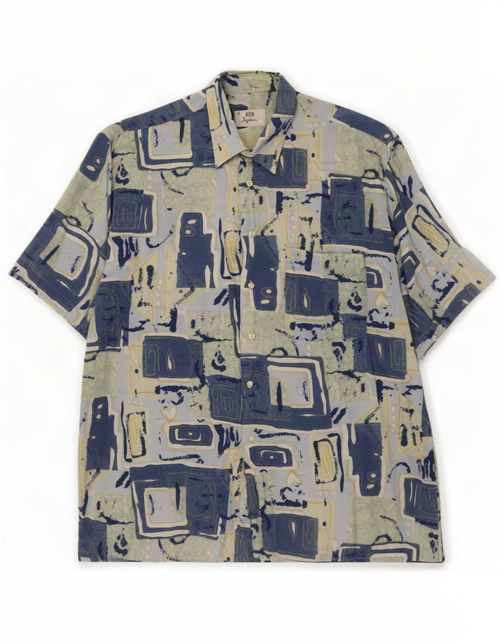 Camicia a maniche corte da uomo Ingram grande geometrica multicolore
