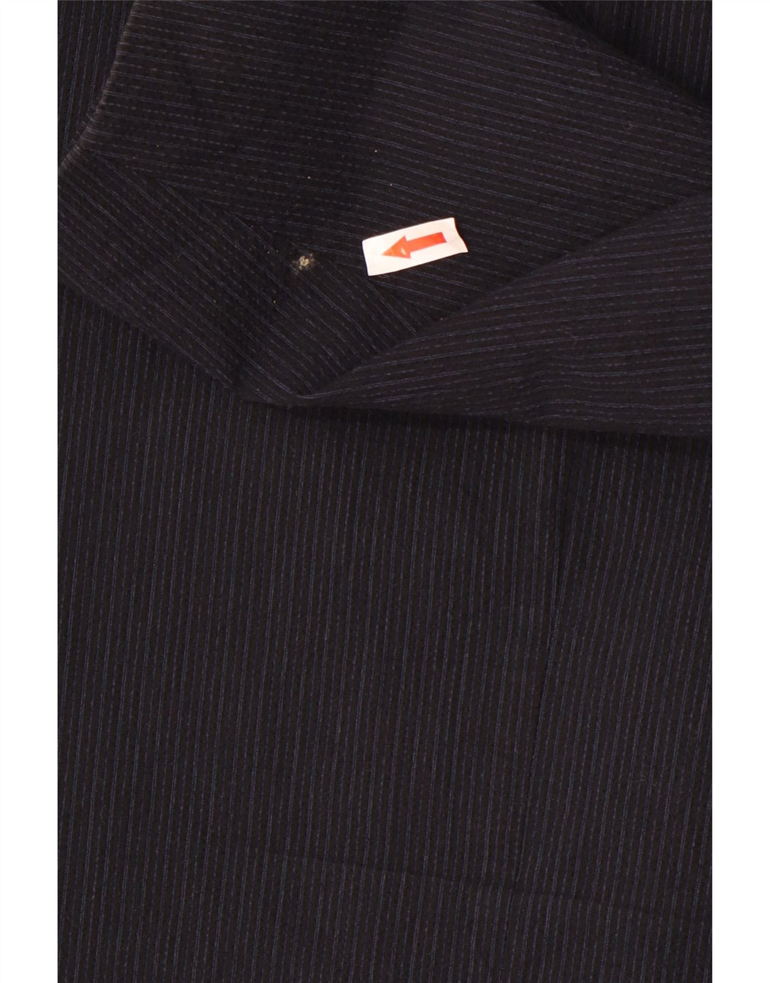 Giacca blazer da uomo a 2 bottoni Zara UK 40 grande gessato blu navy