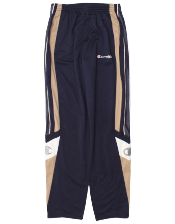 Champion Mens Graphic Tracksuit Trousers Medium Navy Blue Colourblock