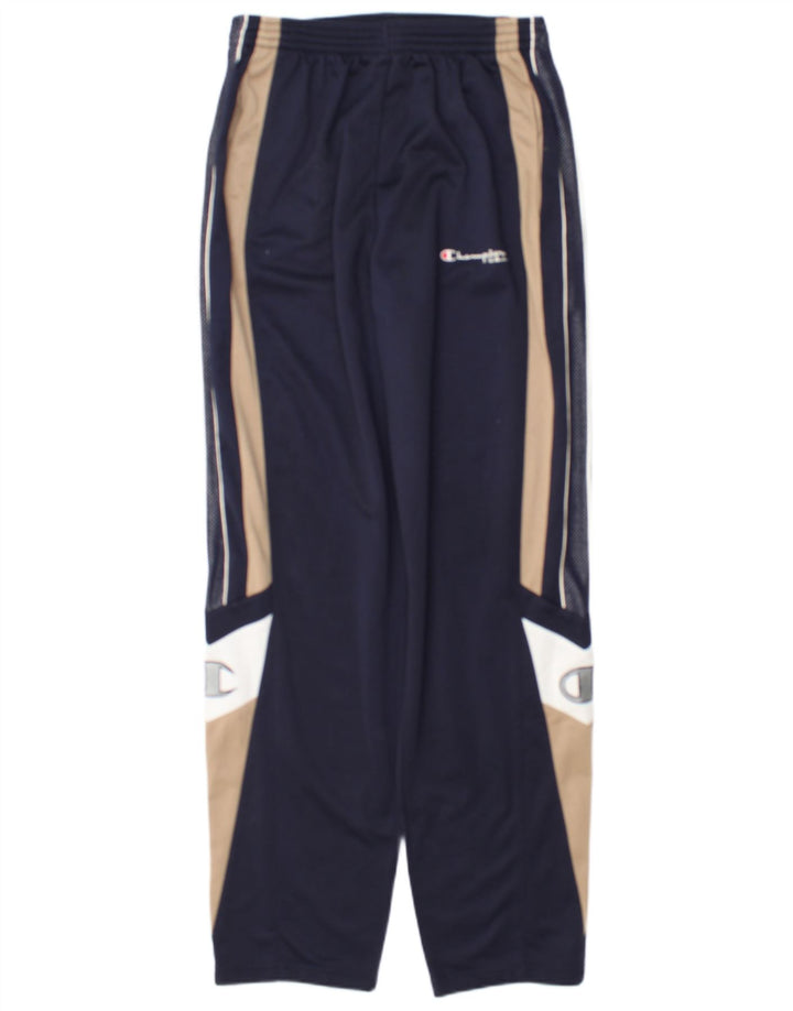 Pantaloni da tuta grafica da uomo Champion a blocchi di colore blu navy medio