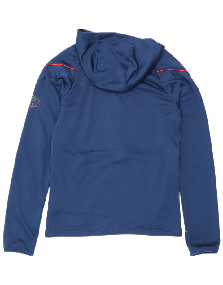 Umbro Tuta da uomo con cappuccio Giacca piccola in poliestere blu navy