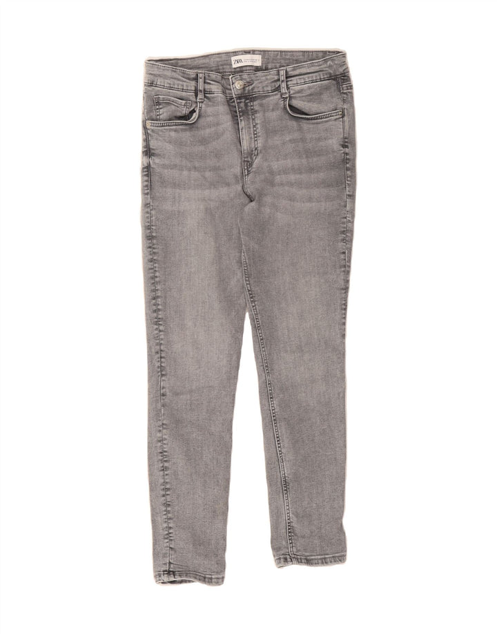 ZARA Womens Slim Jeans EU 40 Medium W30 L26 Grey Cotton Vintage Zara and Second-Hand Zara from Messina Hembry 