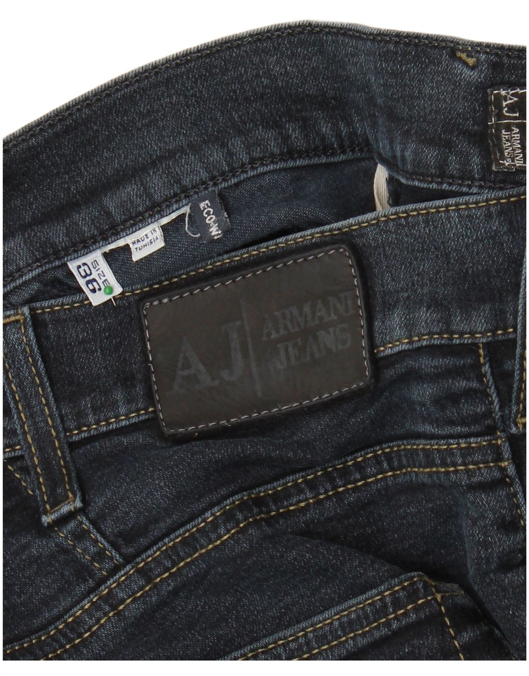 Jeans dritti da uomo ARMANI W36 L28 blu navy