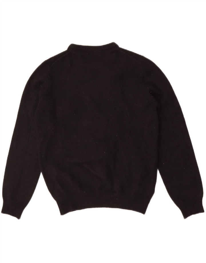 Maglione da donna con scollo a barca Henry Cottons UK 14 Lana nera media