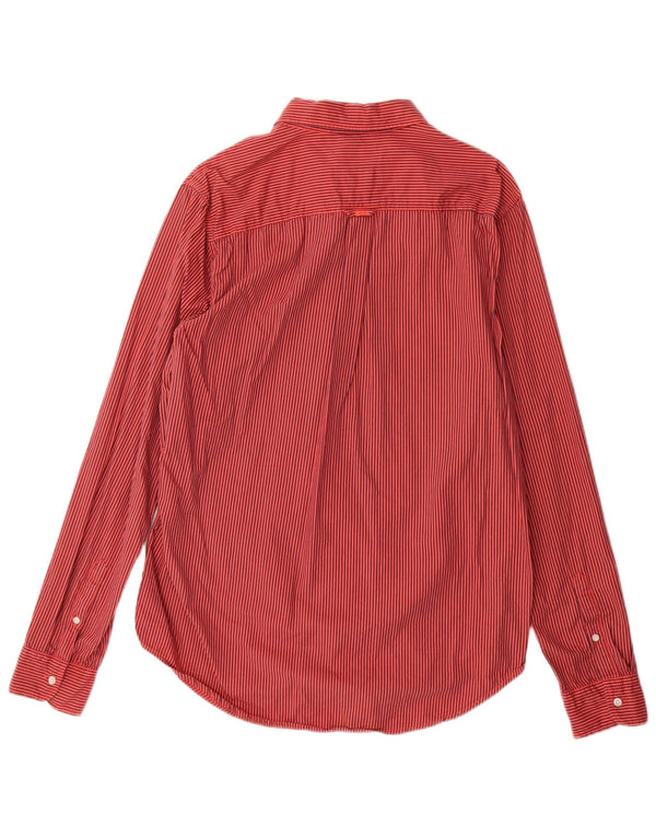 Camicia da uomo SUPERDRY grande gessato rosso