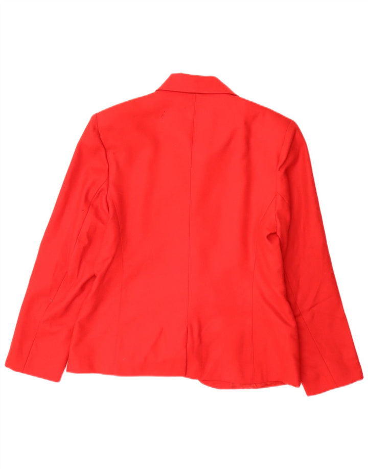 Giacca blazer vintage da donna a 5 bottoni IT 44 lana rossa media classica