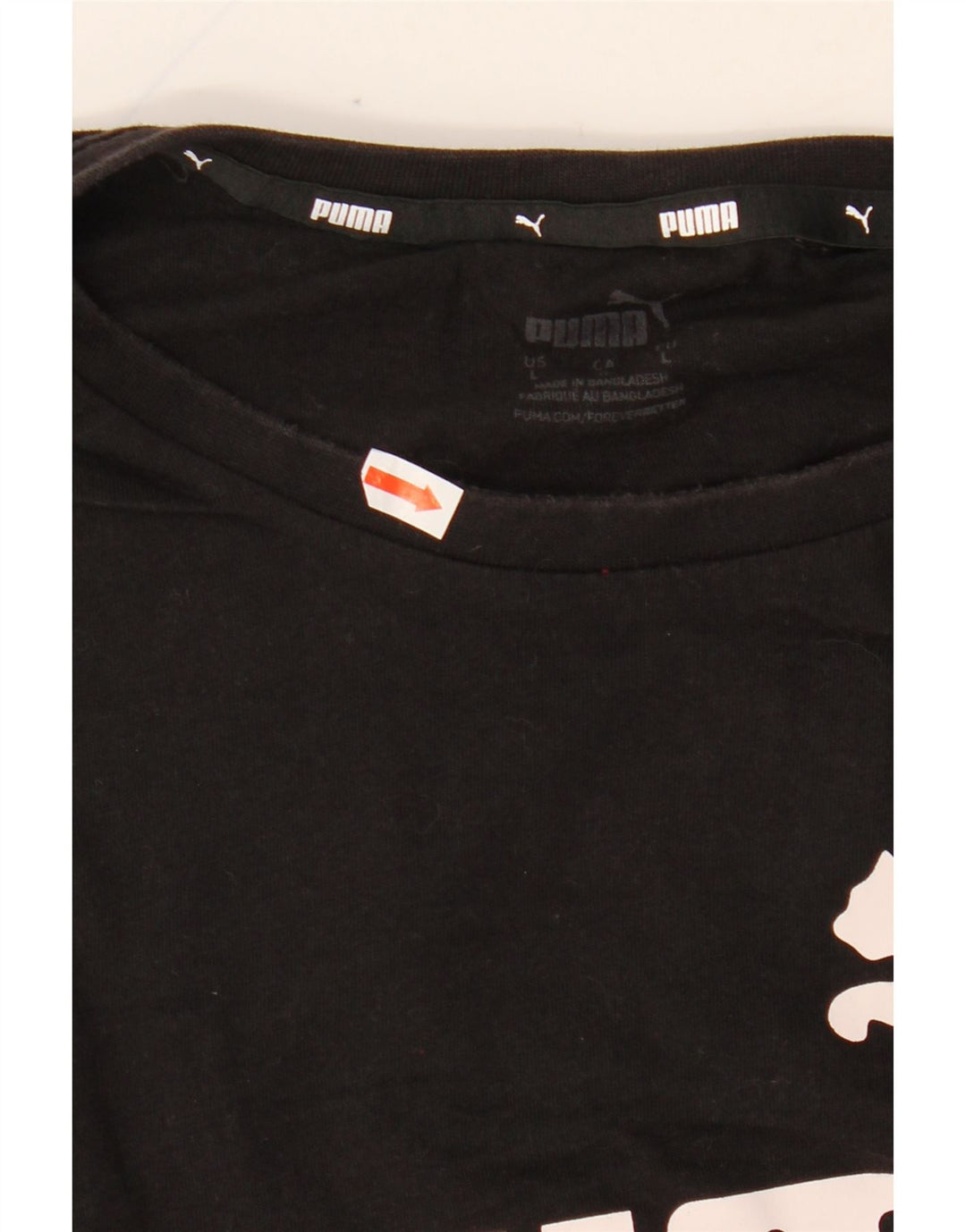 T-shirt grafica PUMA da uomo grande nera