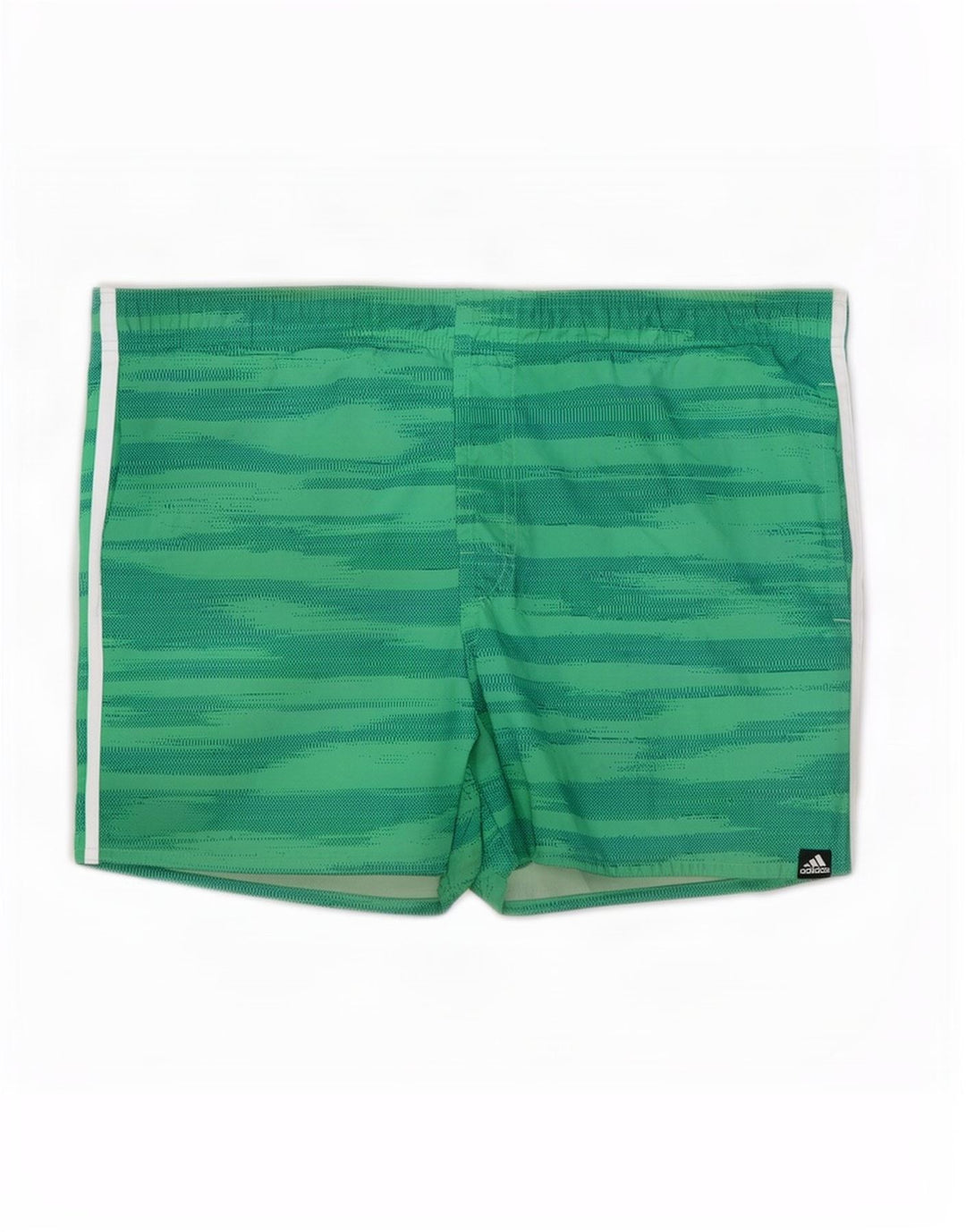 Pantaloncini da bagno da uomo Adidas Large verde mimetico in poliestere