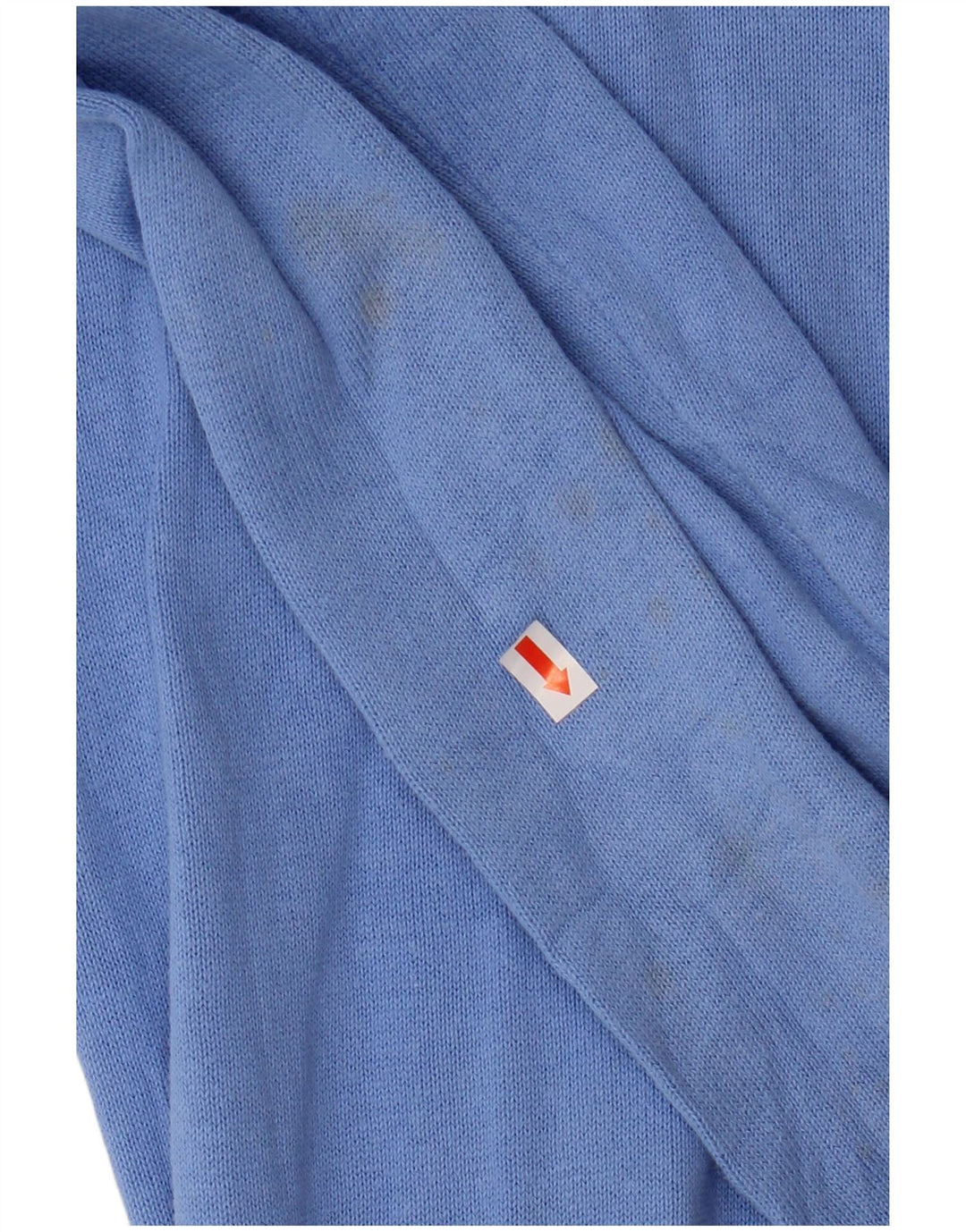 CREW CLOTHING Maglione da uomo con zip e collo piccolo in cotone blu