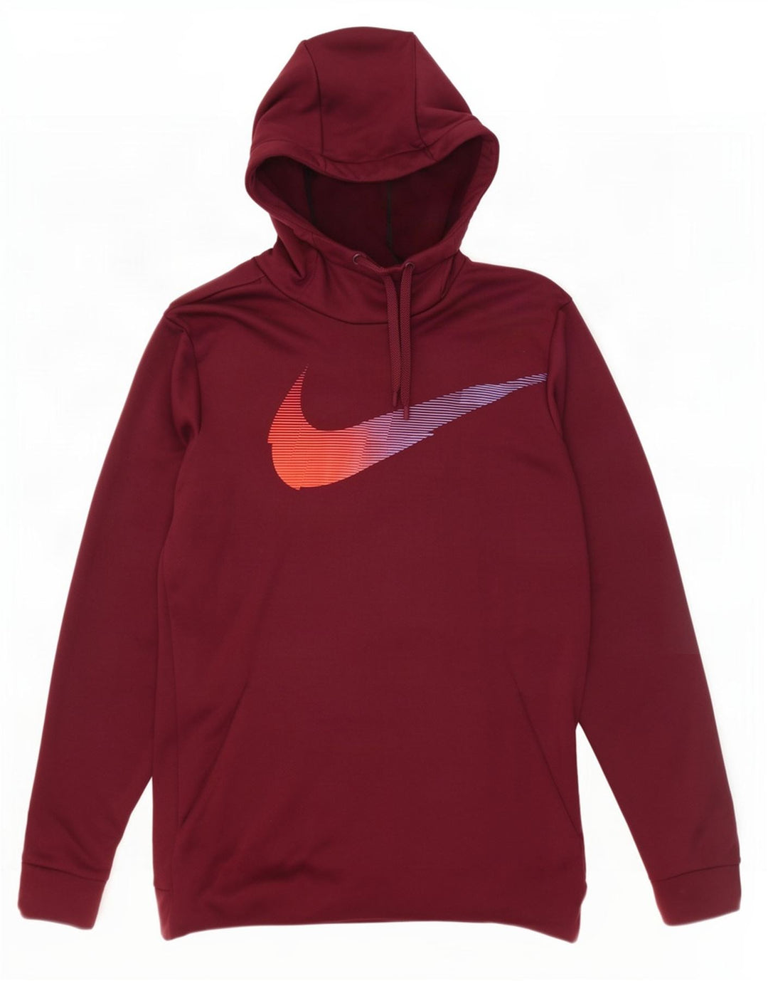 Felpa con cappuccio grafica Nike Dri Fit da uomo, grande, in poliestere marrone