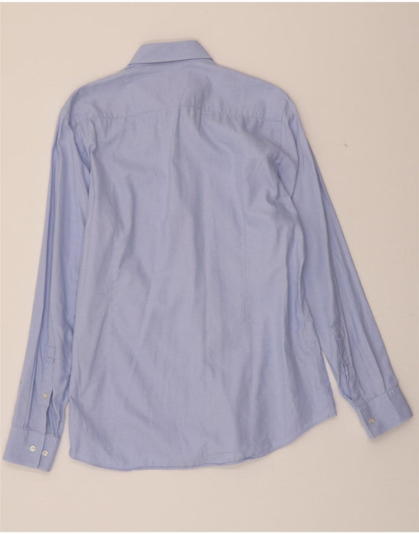 Camicia slim fit da uomo HUGO BOSS taglia 39 15 1/2 cotone blu medio