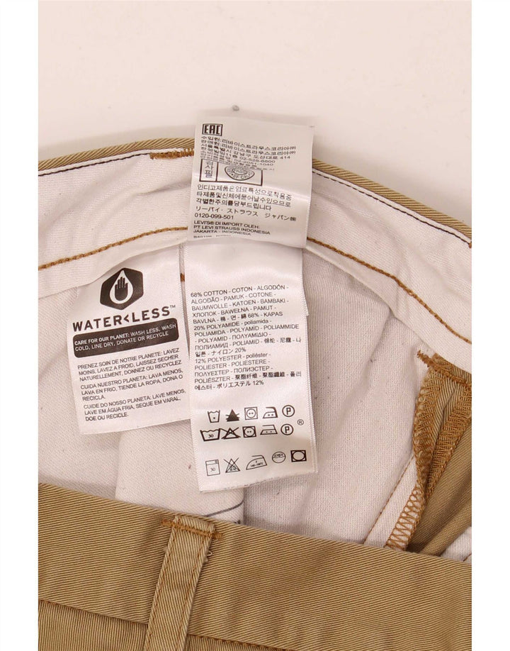 Pantaloni chino dritti da uomo Levi's W34 L29 in cotone beige