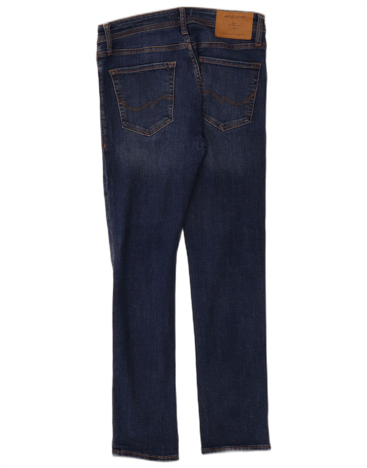 Jack & Jones Uomo GLENN Slim Jeans W29 L30 Cotone Blu