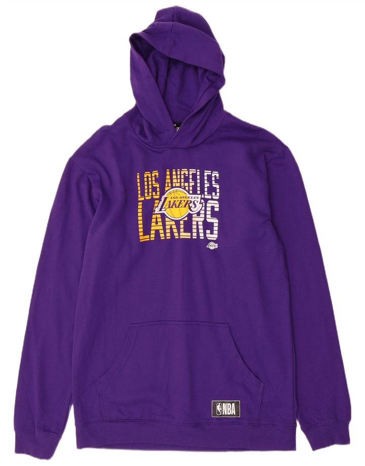 Felpa con cappuccio grafica da ragazzo NBA Los Angeles Lakers 15-16 anni viola