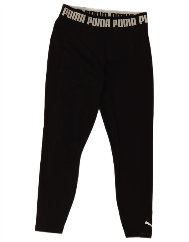 Leggings grafici Puma per ragazze 11-12 anni medio neri
