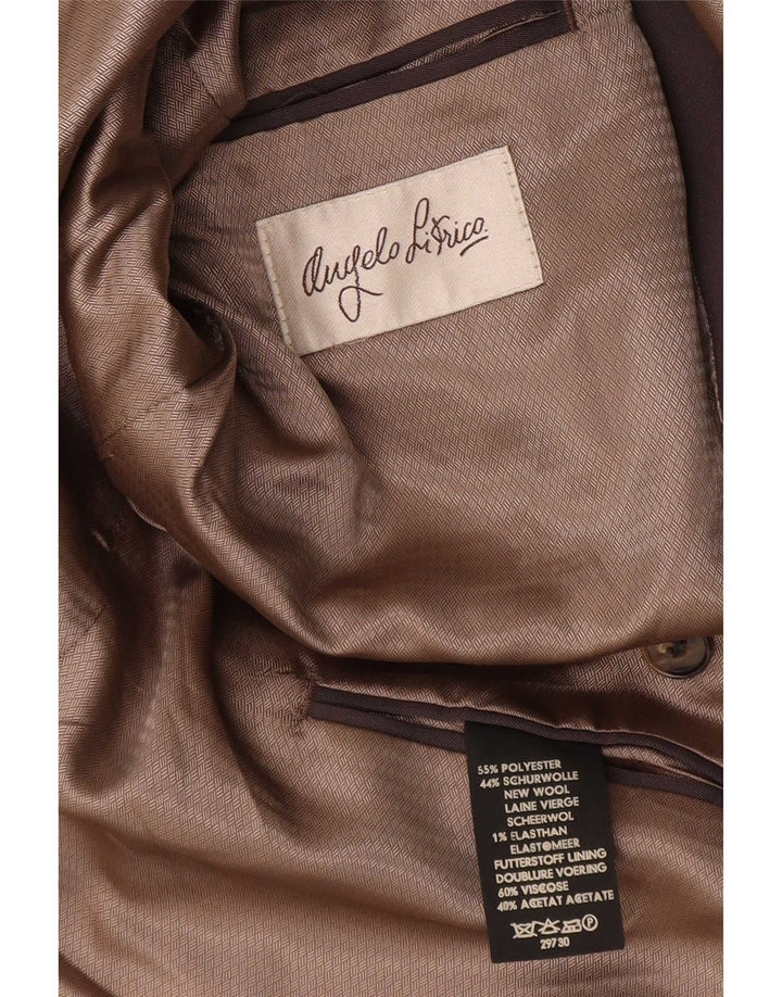 Angelo Litrico Giacca Blazer Doppiopetto Uomo IT 50 Large Marrone
