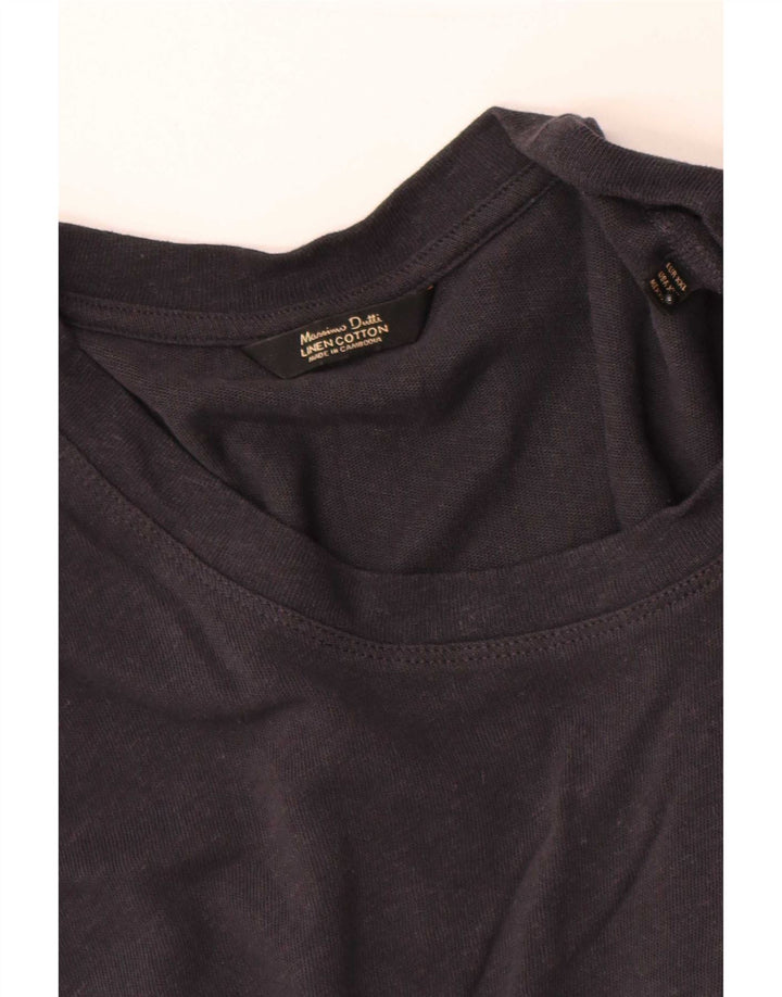 T-shirt da uomo Massimo Dutti Top 2XL Lino grigio