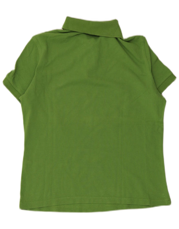 Polo da donna BURBERRY UK 12 verde medio in cotone