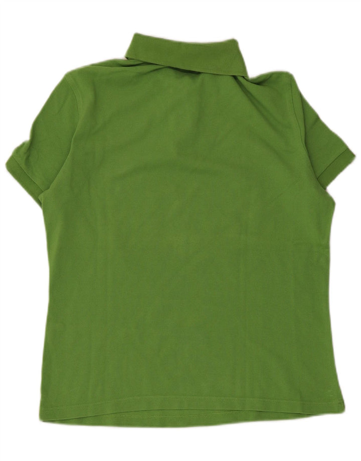 Polo da donna BURBERRY UK 12 verde medio in cotone